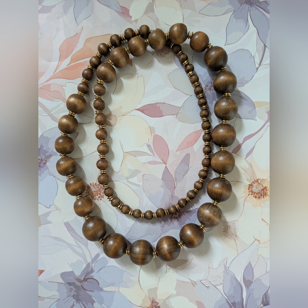 Wooden Beaded Necklace